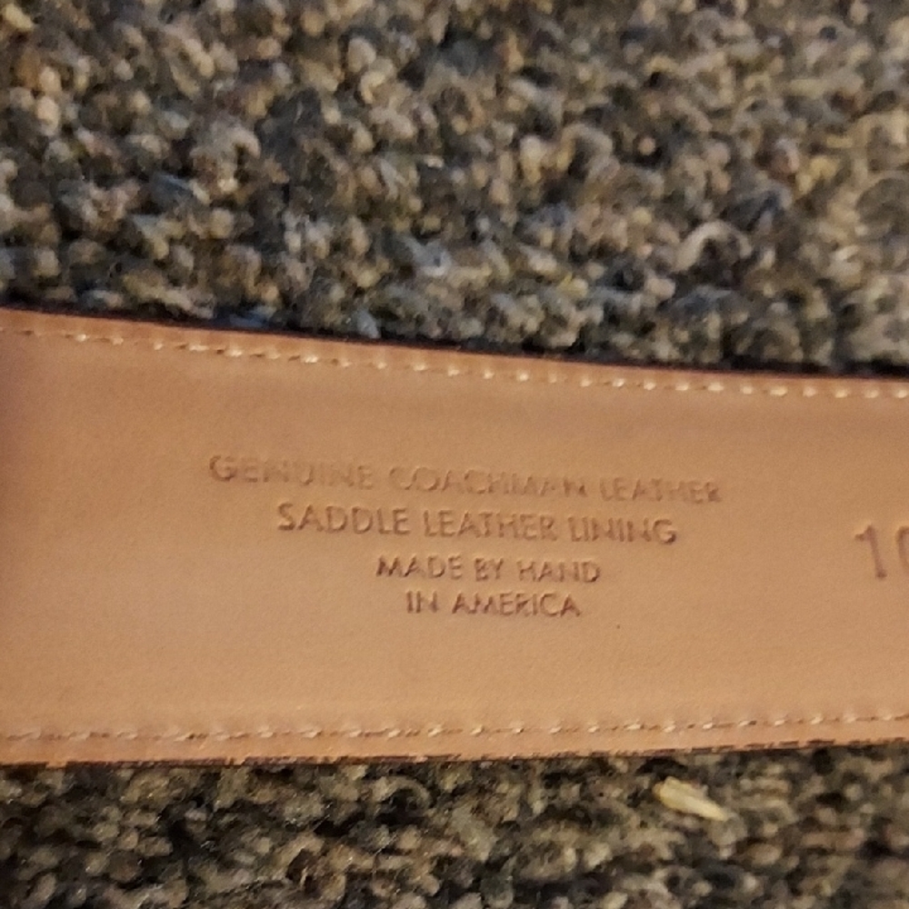 Martin Dingman Brown Leather Belt - Picture 3 of 5